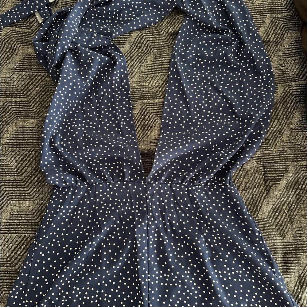Polka Dot Halter Jumpsuit